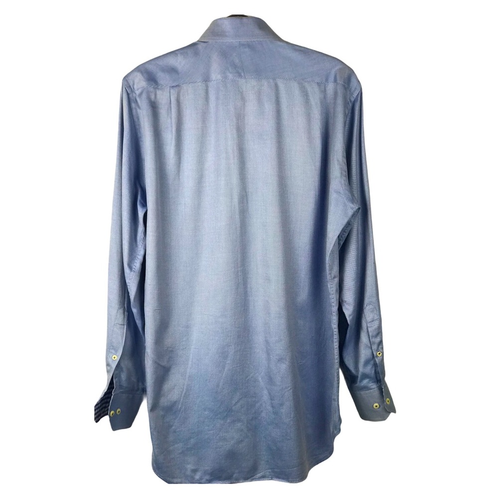 Peter Millar Blue Button Down W/Checked Cuffs - image 4